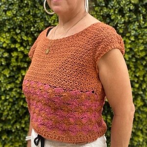Top Mona a crochet ( Español)