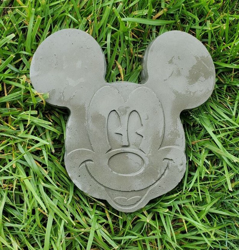 Large concrete Mickey Etsy