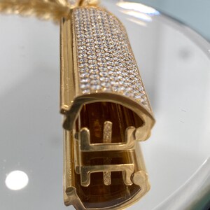 Diamond Cuban Link Bracelet: 10K Yellow Gold, 8.36 ct VVS Diamond image 14