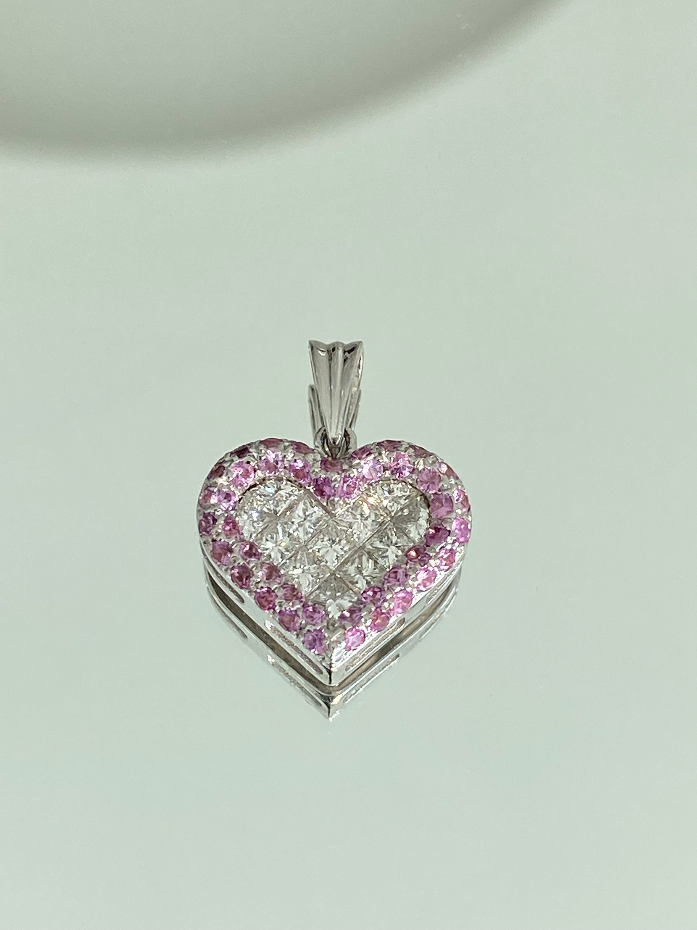 PANDORA Princess Heart Charm - Pink CZ - 791375PCZ 