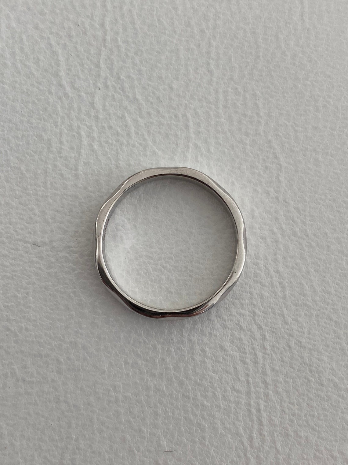 Engineering Iron Ring 18K Solid White Gold for Engineer New Graduates ...