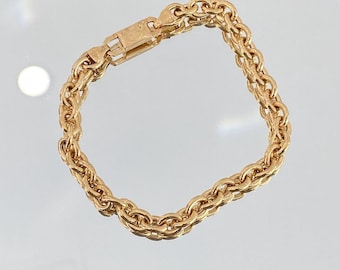 Gold Rolo Link Bracelet 18K