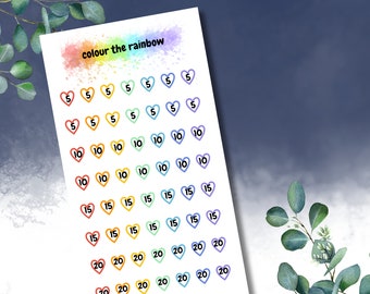 Download instantâneo Rainbow Savings Money Challenge | Desafio de economia para impressão | Rastreador de economia de dinheiro | Folha de rastreamento de salvamento de PDF