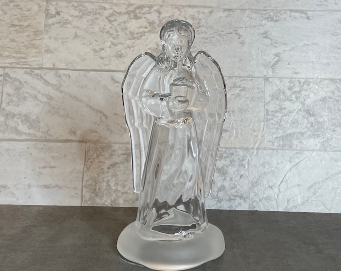 Cristal Darques 24 Lead Crystal Angel Figurine Christmas Decoration Holiday Decor Etsy