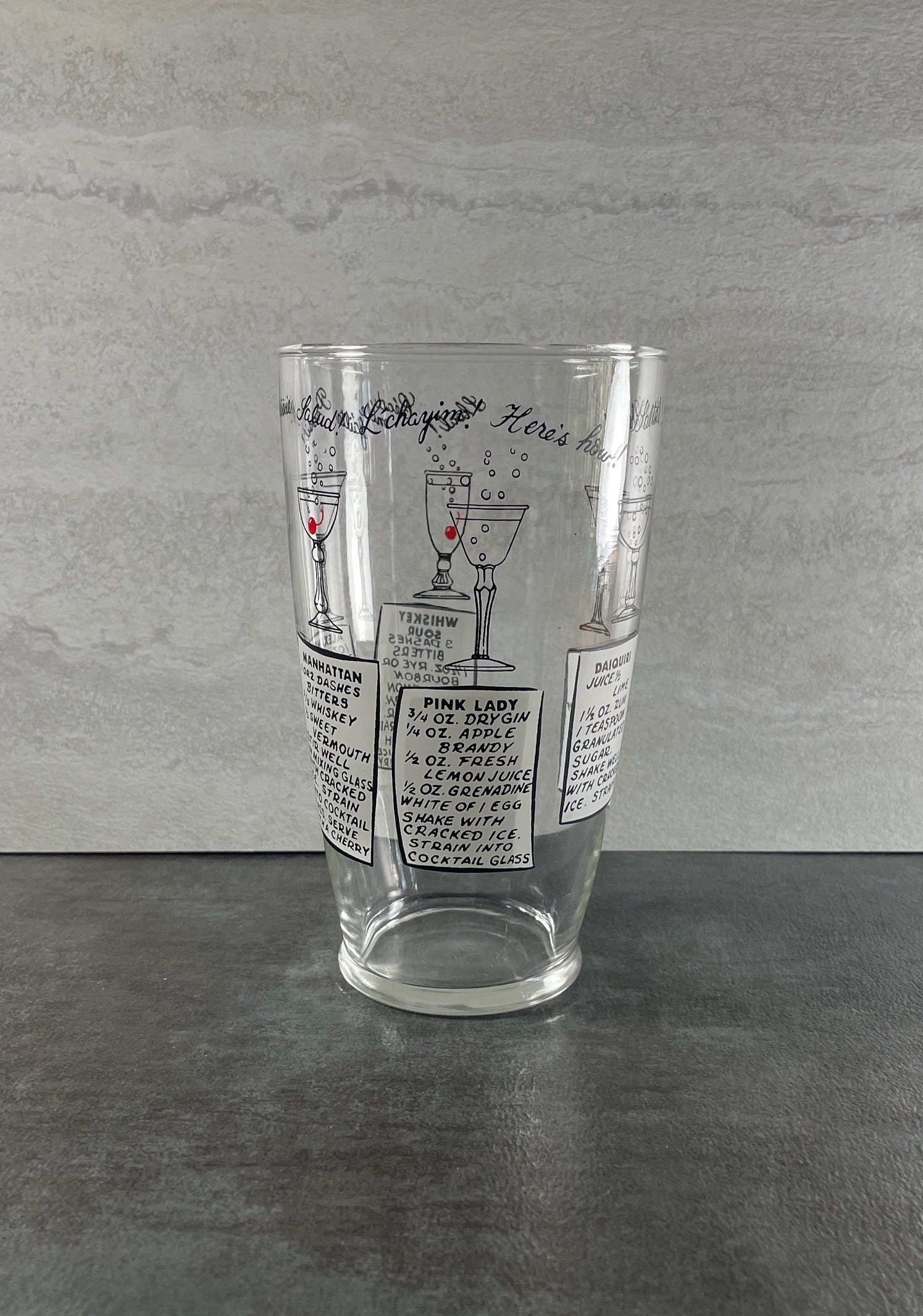 Cocktail Fixture, 1 Oz/2 Oz Glass Measuring Glass, Stainless Steel