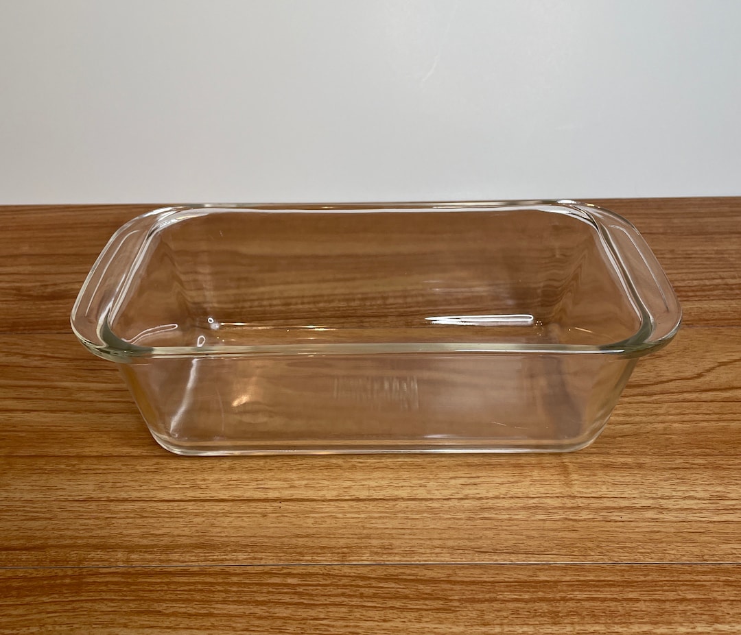 Vintage Pyrex Clear Glass Loaf Pan Collectible Pyrex Bread Pan Etsy