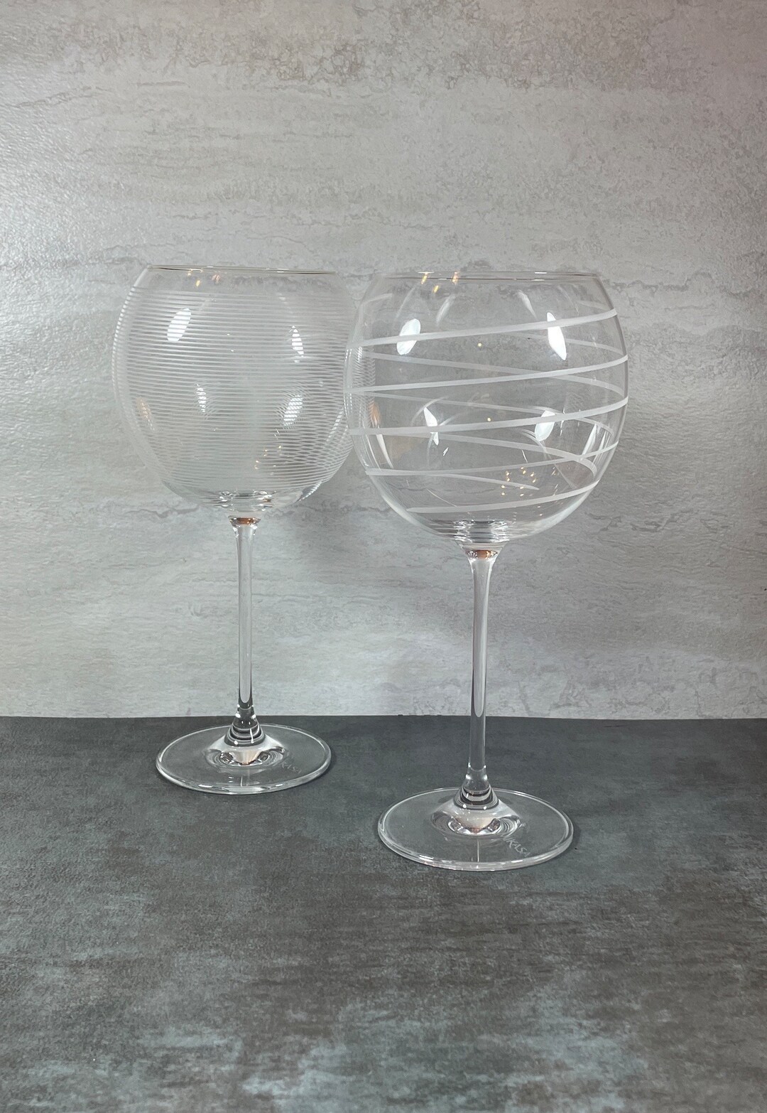 Set of 2 Mikasa Cheers Balloon Wine Glasses Vintage Barware Etsy