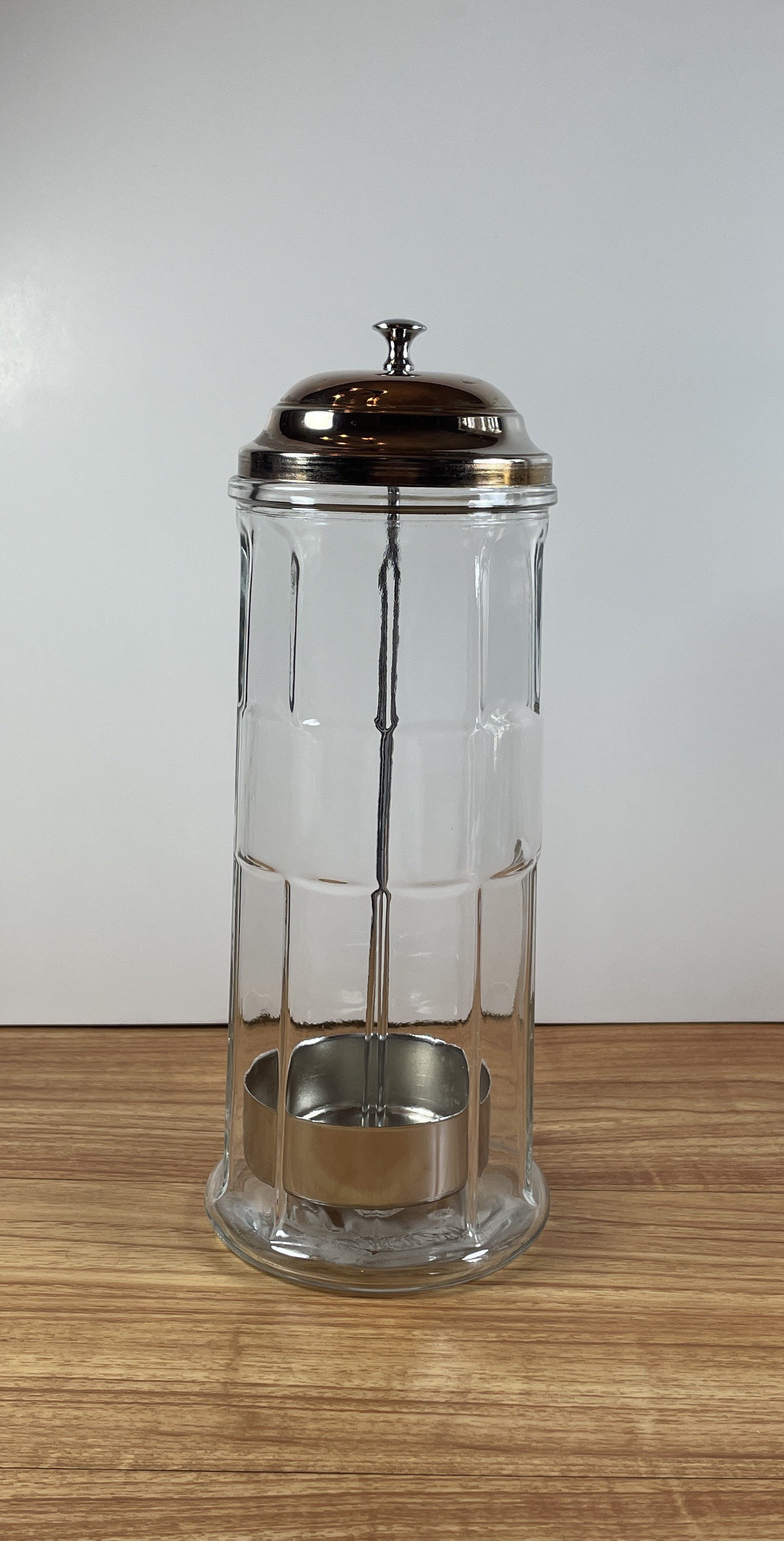 Vintage Gemco Straw Dispenser Glass Straw Storage Jar Soda Etsy