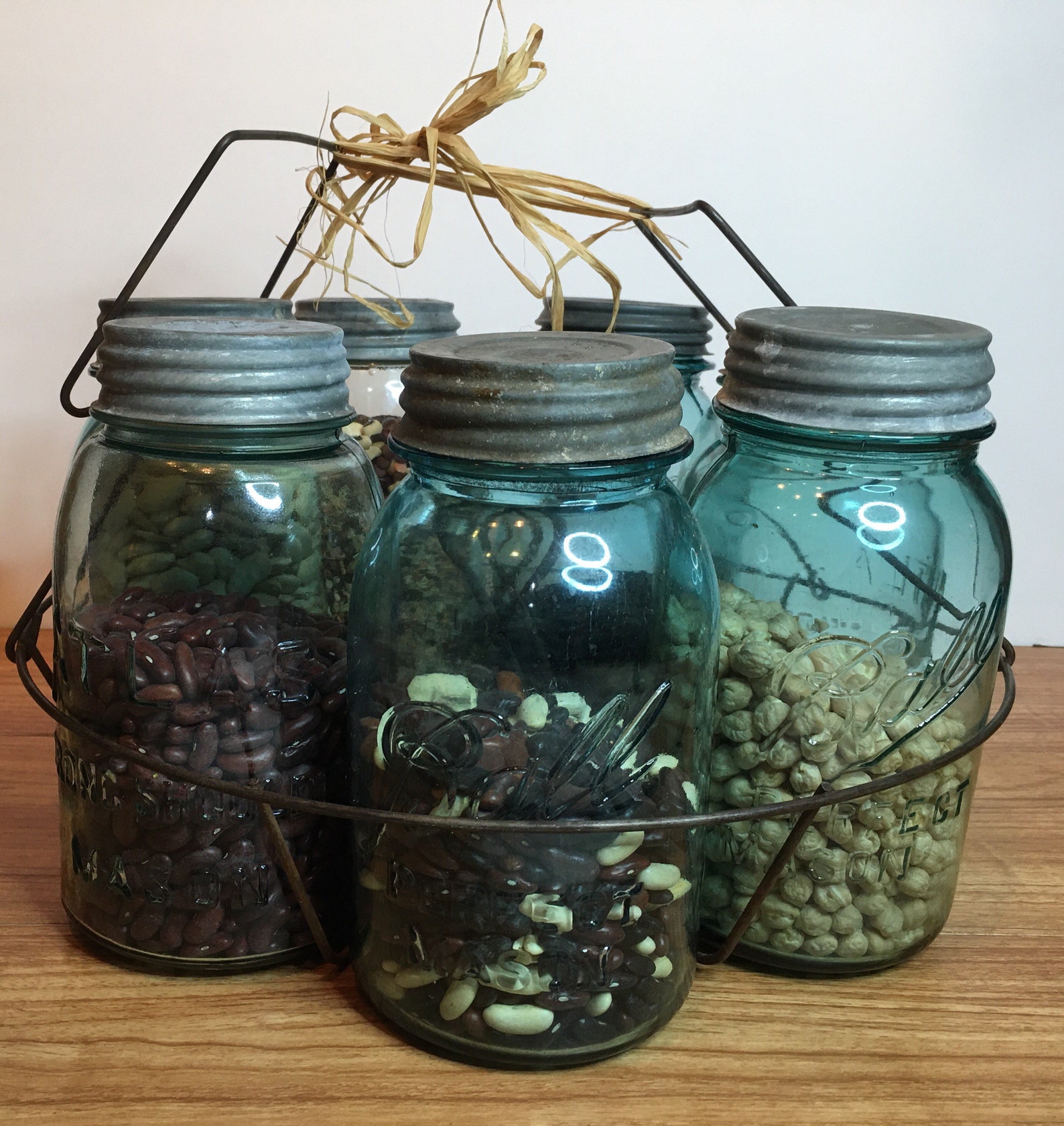 Vintage Canning Jar Display Antique Canning Jars Jar Holder Etsy