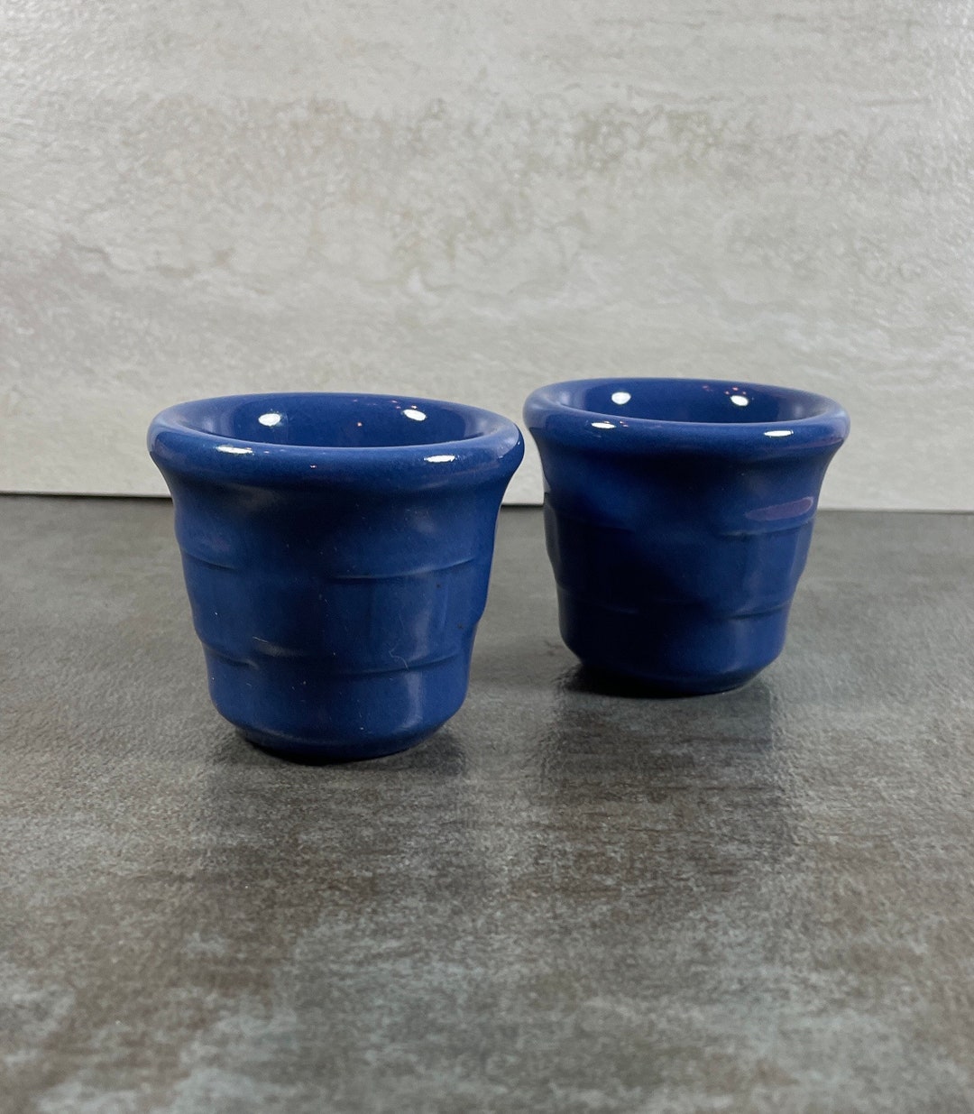 Vintage Longaberger Cornflower Blue Votive Candle Holders Etsy