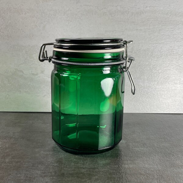 Glass Storage Jar Etsy