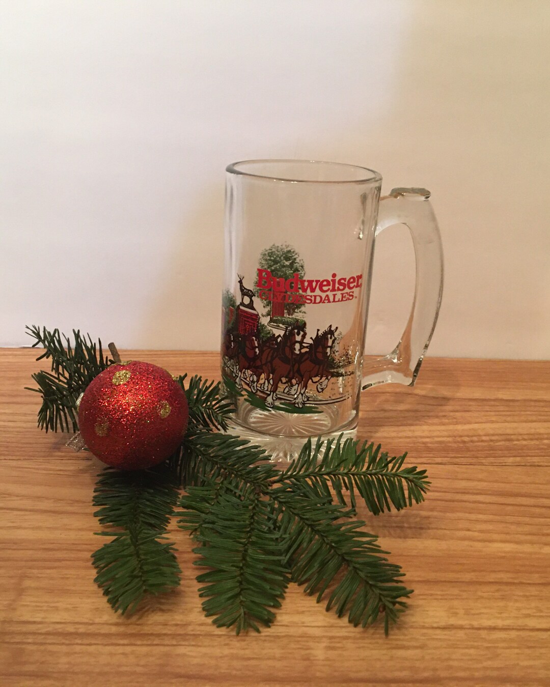 Budweiser Christmas Mug Christmas Holiday Man Cave Decor Barware Beer