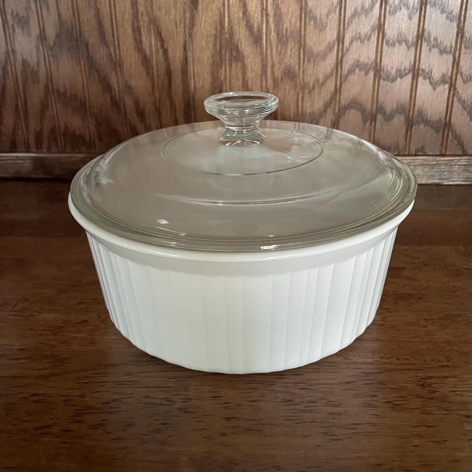 Corning Ware Classic White Soufflé- French White Casserole Dish