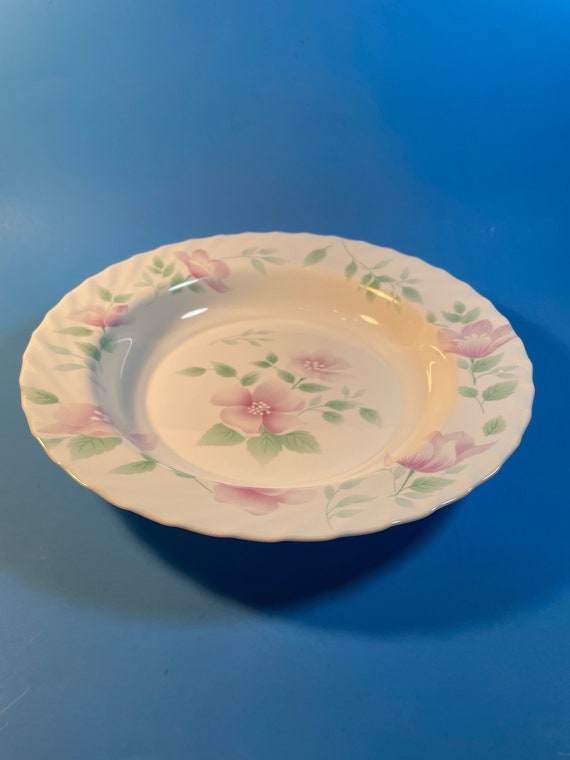 ARCOPAL FRANCE FLORENTINE Dinner Plate & Rimmed Soup Bowl