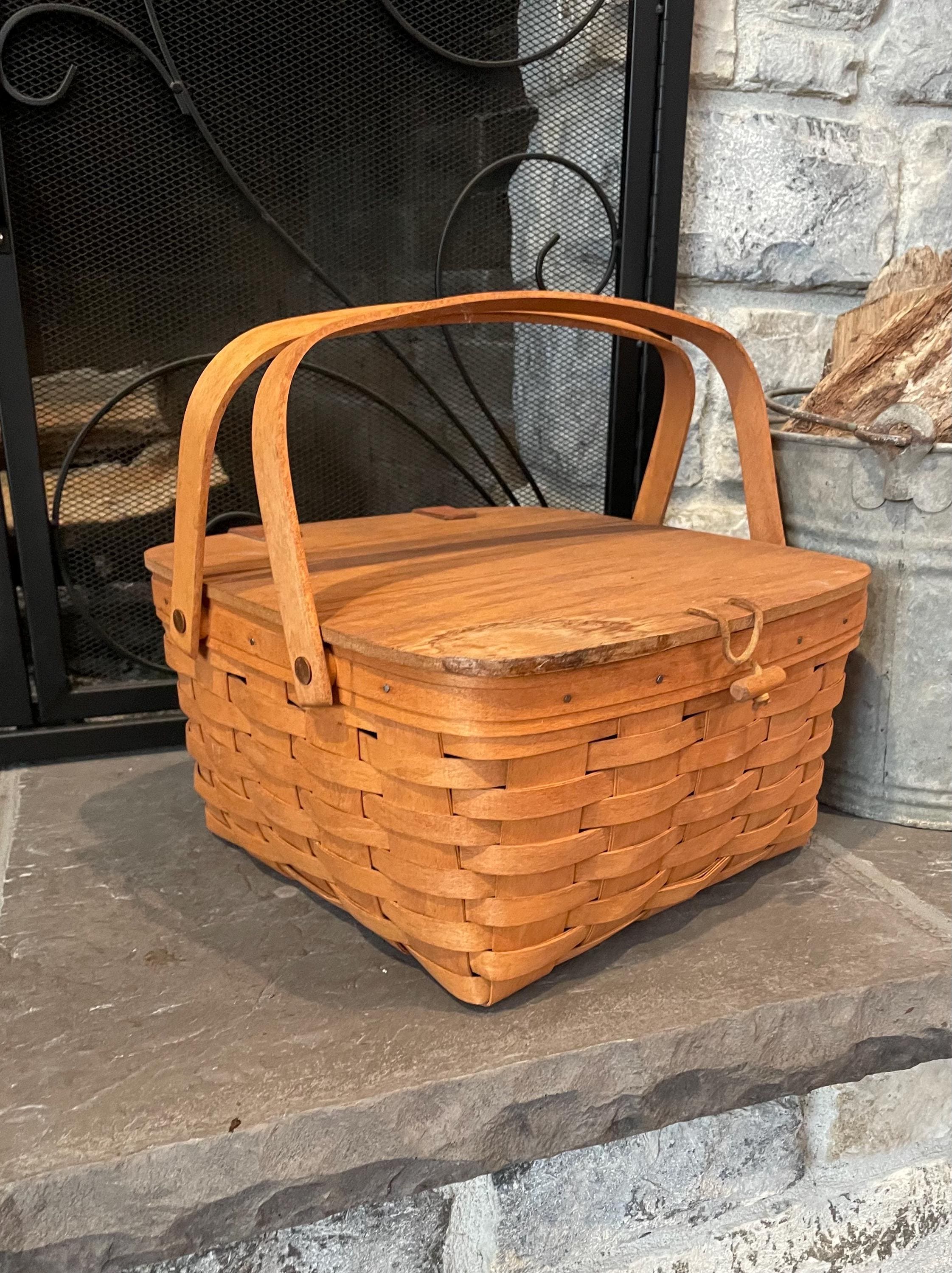 Longaberger Picnic Basket - Etsy