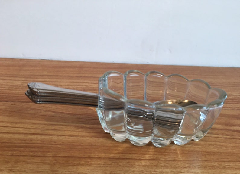 Vintage Princess House Crystal Silverware Holder Buffett Etsy