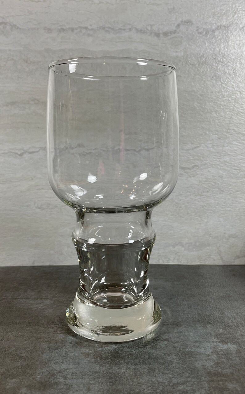 Vintage Hollow Stem Stout Beer Glasses Vintage Barware MCM Etsy