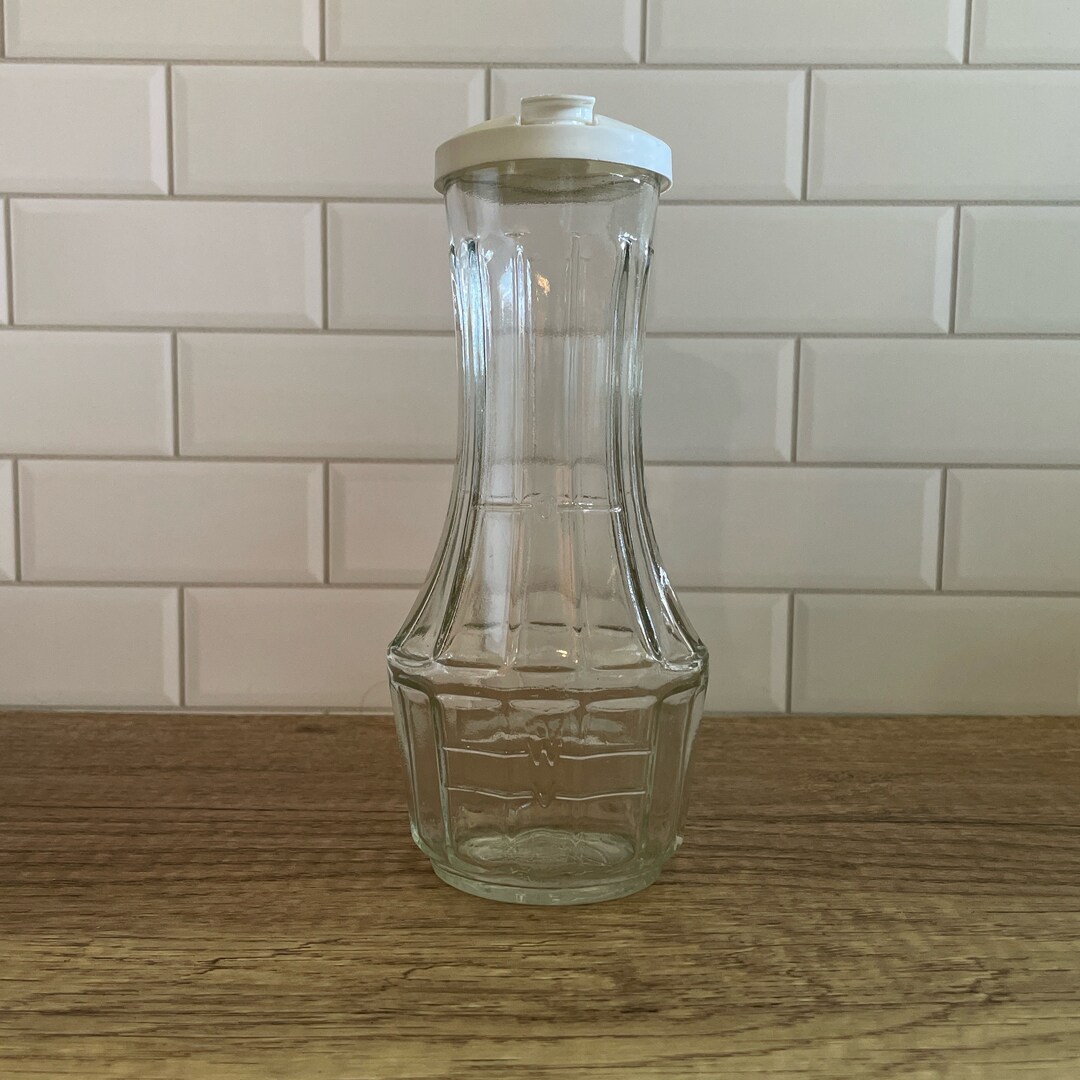 Vintage Good Seasons Glass Cruet With Lid Oil and Vinegar Bottle Salad