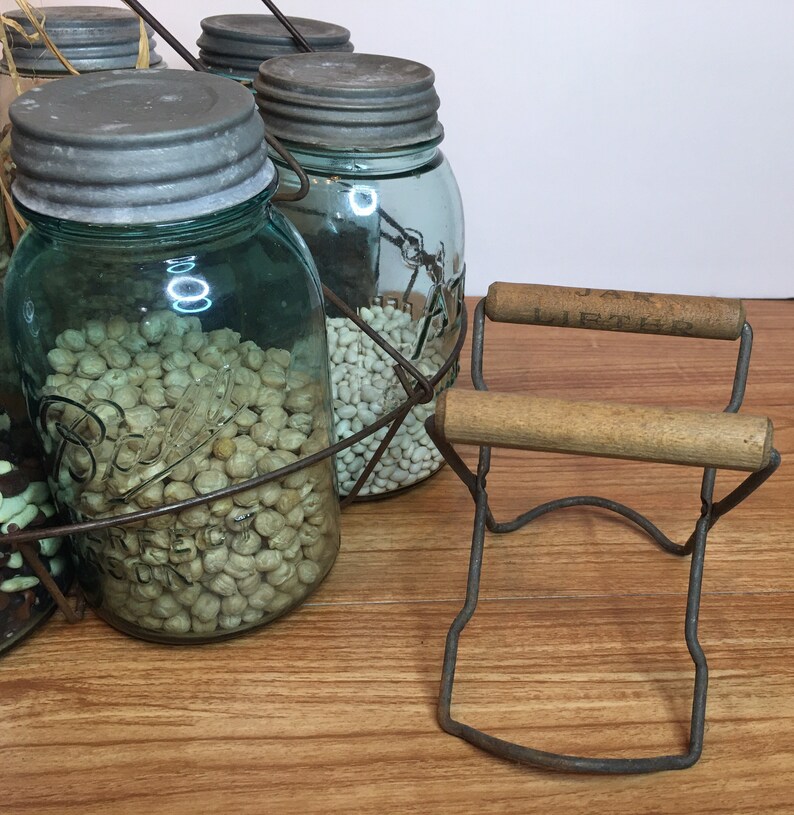 Vintage Canning Jar Display Antique Canning Jars Jar Holder Etsy