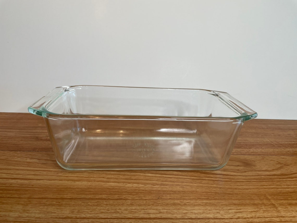 Vintage Large Pyrex Clear Glass Loaf Pan 213B 9 x 5 x 3 Etsy