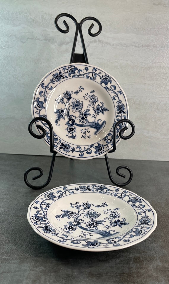 Set of 2 Double Phoenix Saucers – Ming Tree – Blue & White Set of 2 Double Phoenix Saucers – Ming Tree – Blue & White