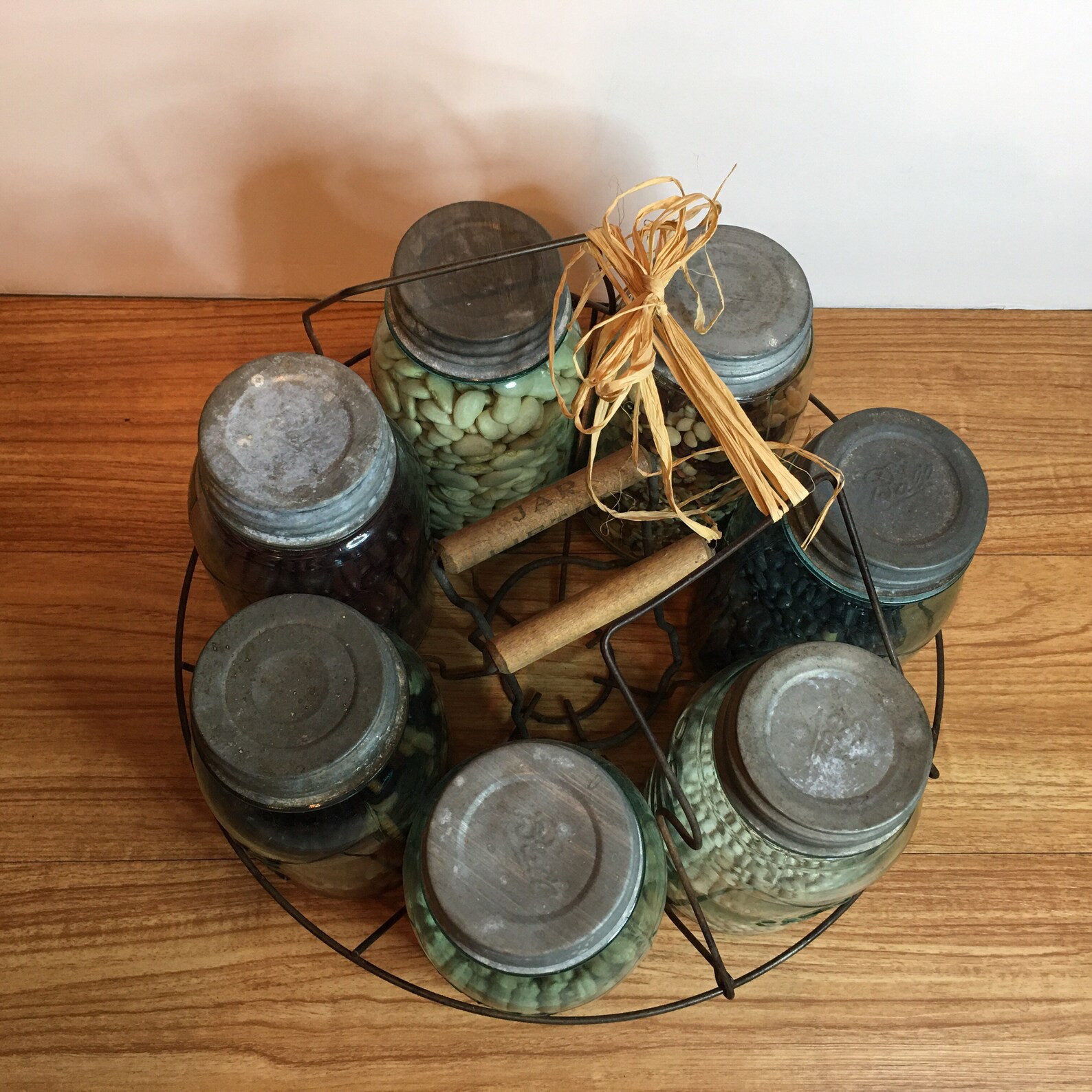 Vintage Canning Jar Display Antique Canning Jars Jar Holder Etsy