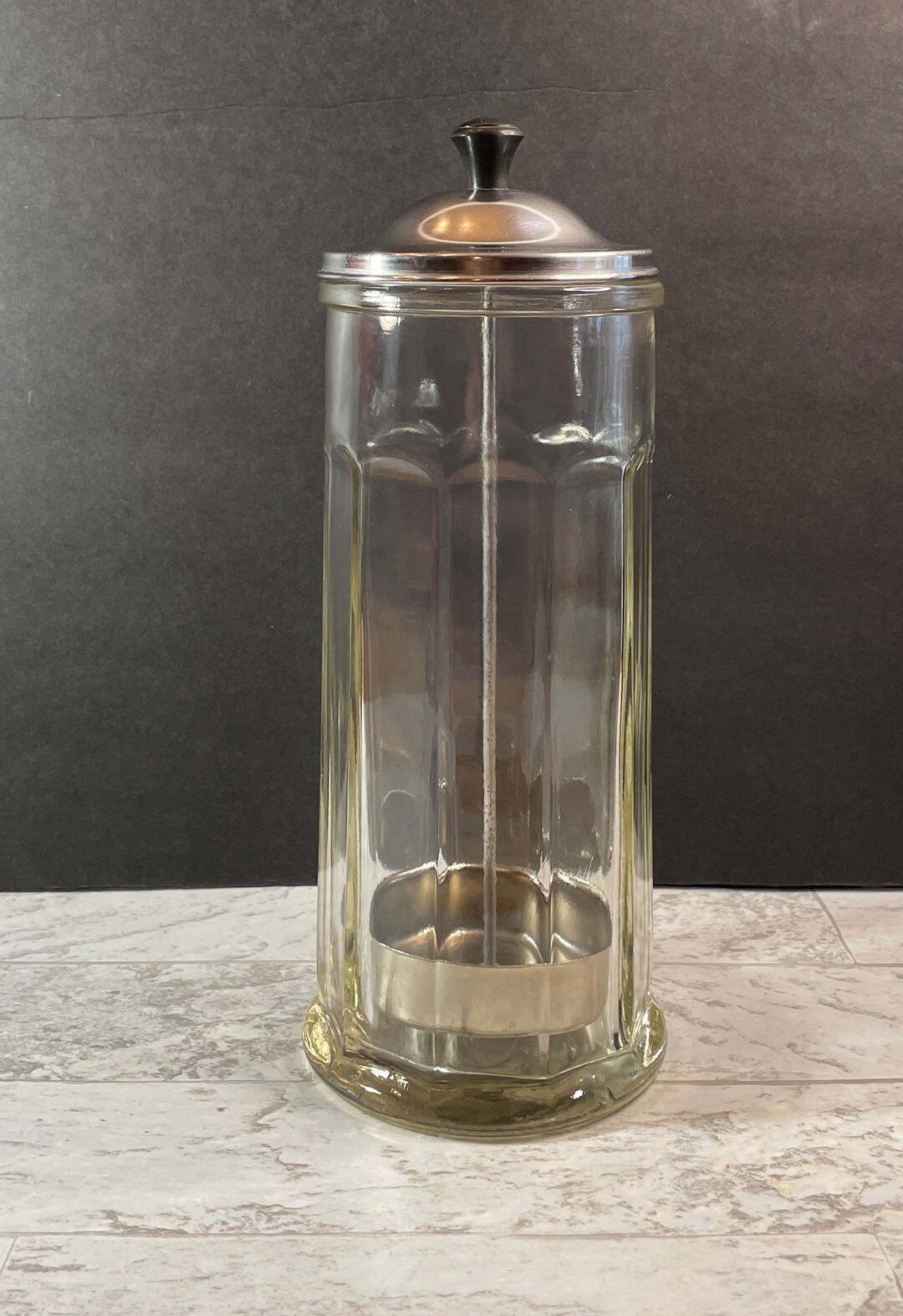 Antique Straw Dispenser Glass Straw Storage Jar Soda Etsy