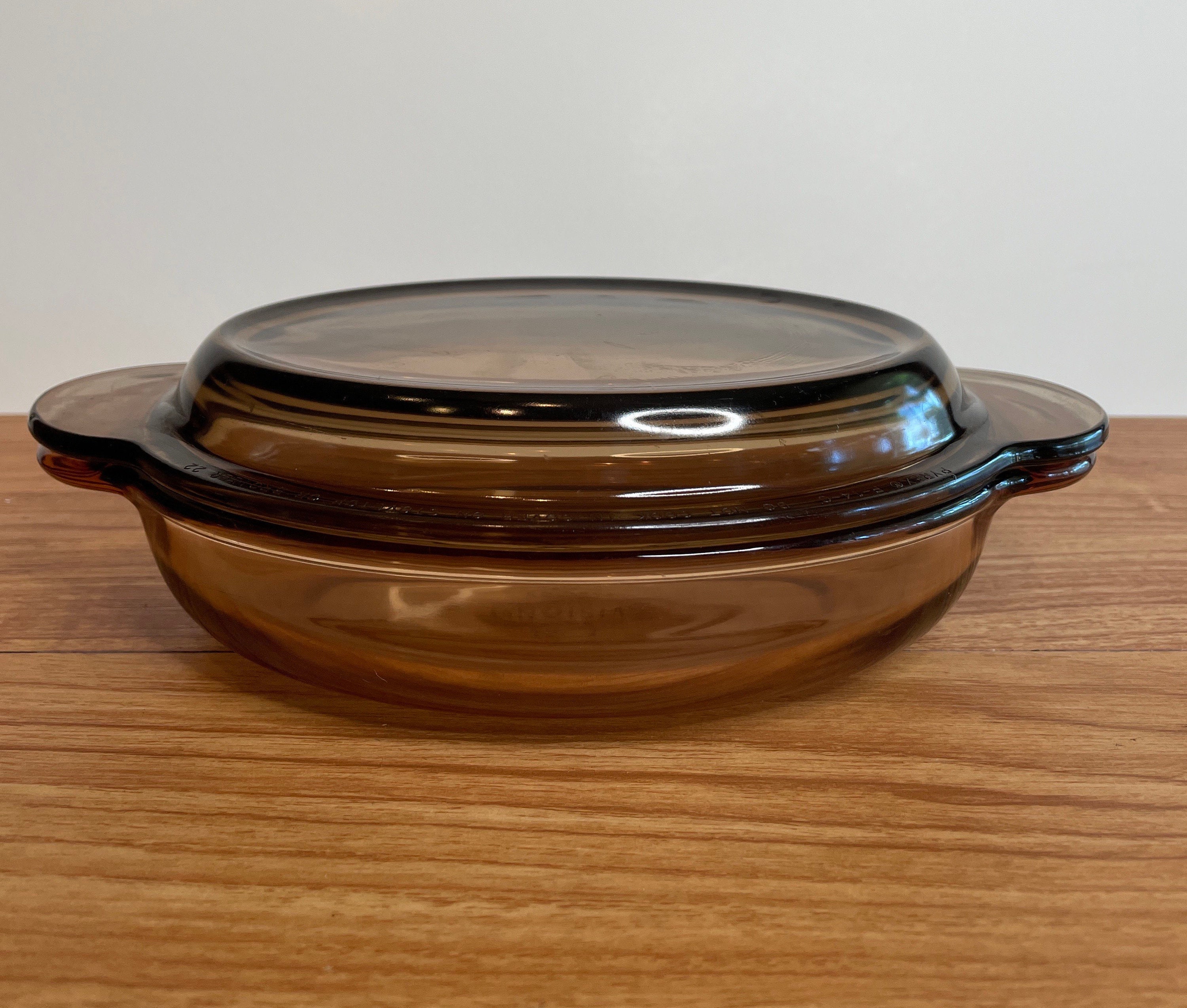 Vintage Casserole Dish With Lid Oval Ribbed Clear Casserole 