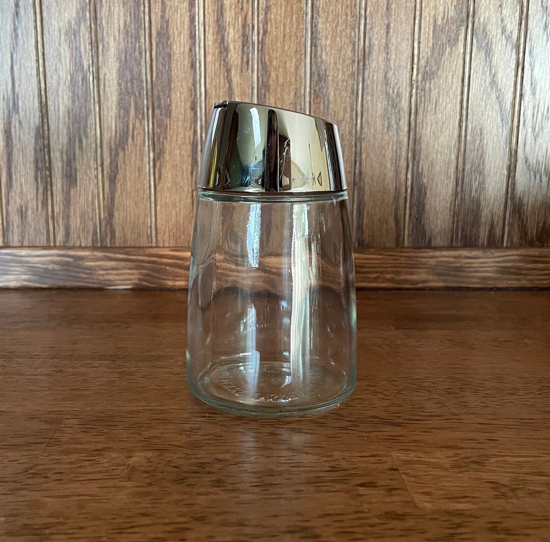 Vintage Glass Dripcut Starline Sugar Shaker Sugar Pourer Mid Century