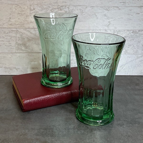 Vintage Coke Glasses Etsy
