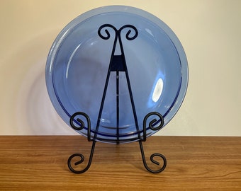 Pyrex Visions Cobalt Blue Glass 9” Pie Plate #209 Vintage Pyrex Blue Kitchenware Glass Bakeware