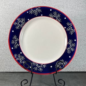 Snowman Portraits Dinner Plates by Debbie Mumm - Zak Designs - Christmas Dishes