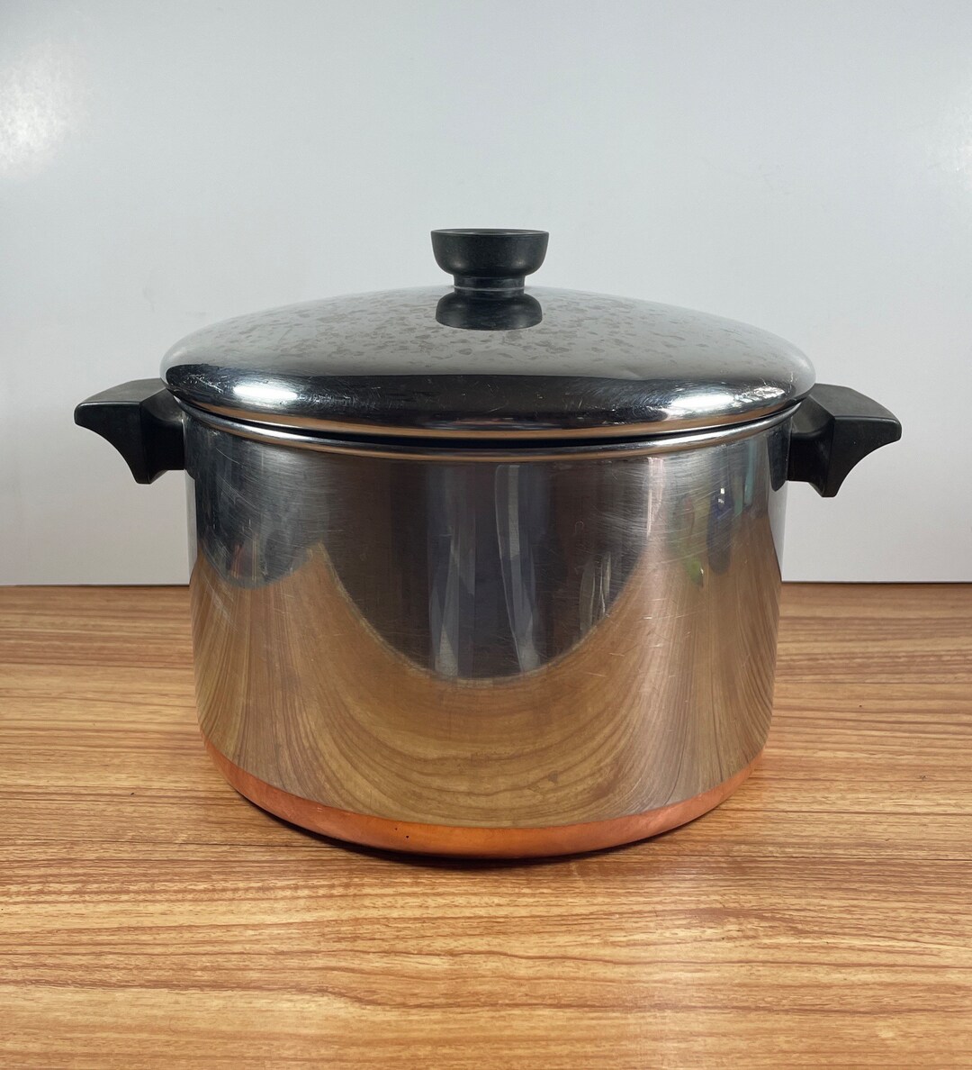 6 Quart Revere Ware Copper Bottom Pot Vintage Cookware Etsy