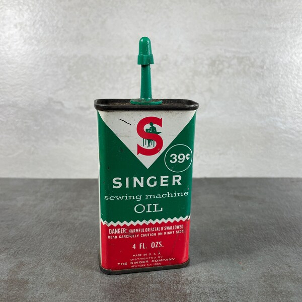 Singer Sewing Machine Oil Bottle Etsy