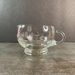 Vintage Princess House Heritage Crystal Creamer - MCM Tableware - Coffee and Tea Service - Vintage Hand Blown Etched Crystal