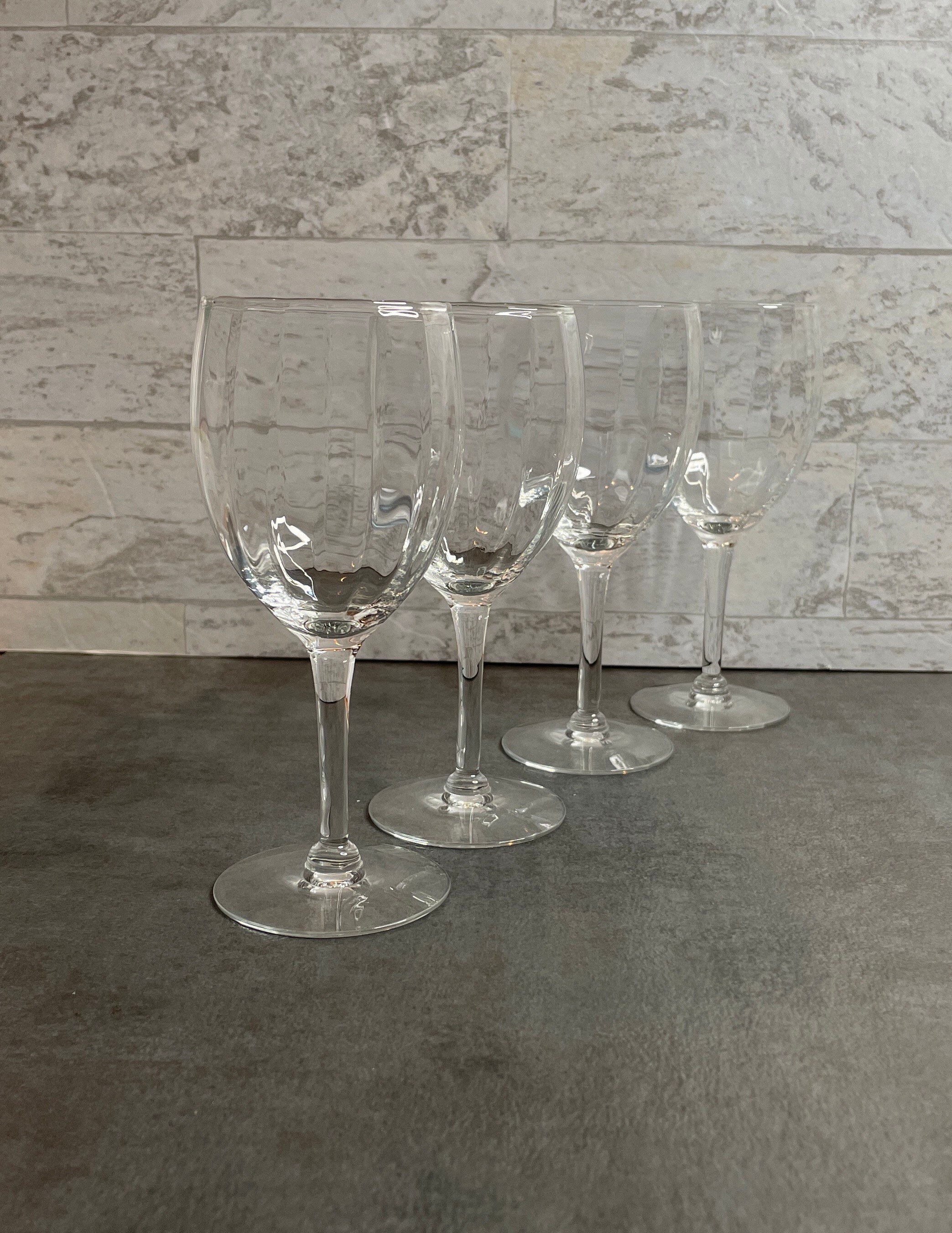 Set de 4 Copas Vino Cristal Alemán Grabadas en Caja de Lujo 580cc -  Grabados Kulczewski