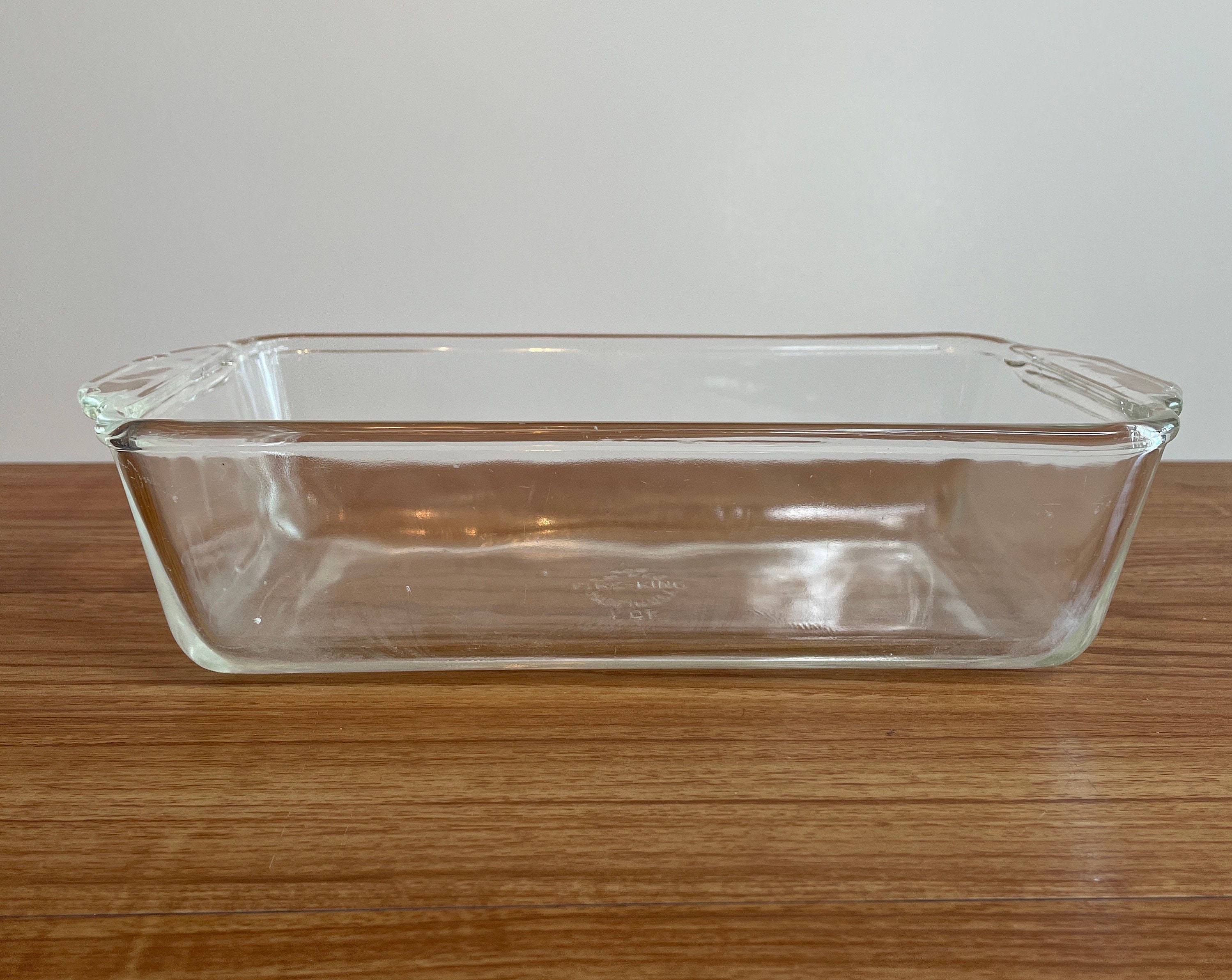 Fire King Loaf Pan 409 Clear Glass Meatloaf Pan Vintage 1 Etsy UK