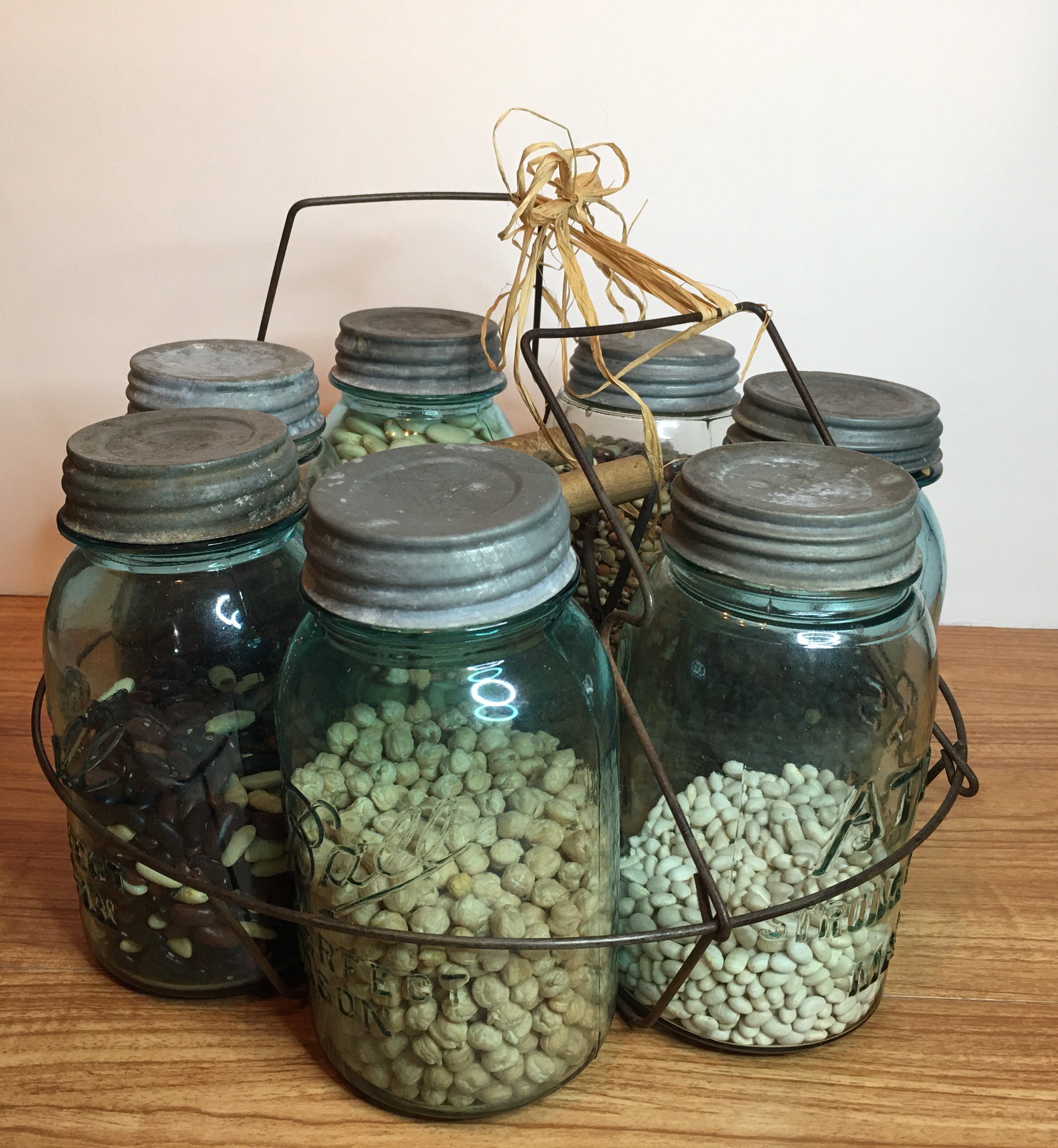 Vintage Canning Jar Display Antique Canning Jars Jar Holder Etsy