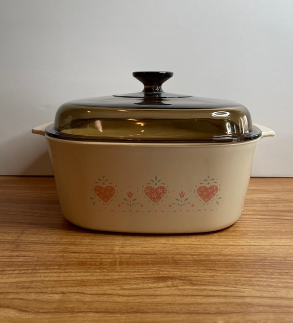 5 Liter Forever Yours Corning Ware Roaster Vintage Dutch Oven Made