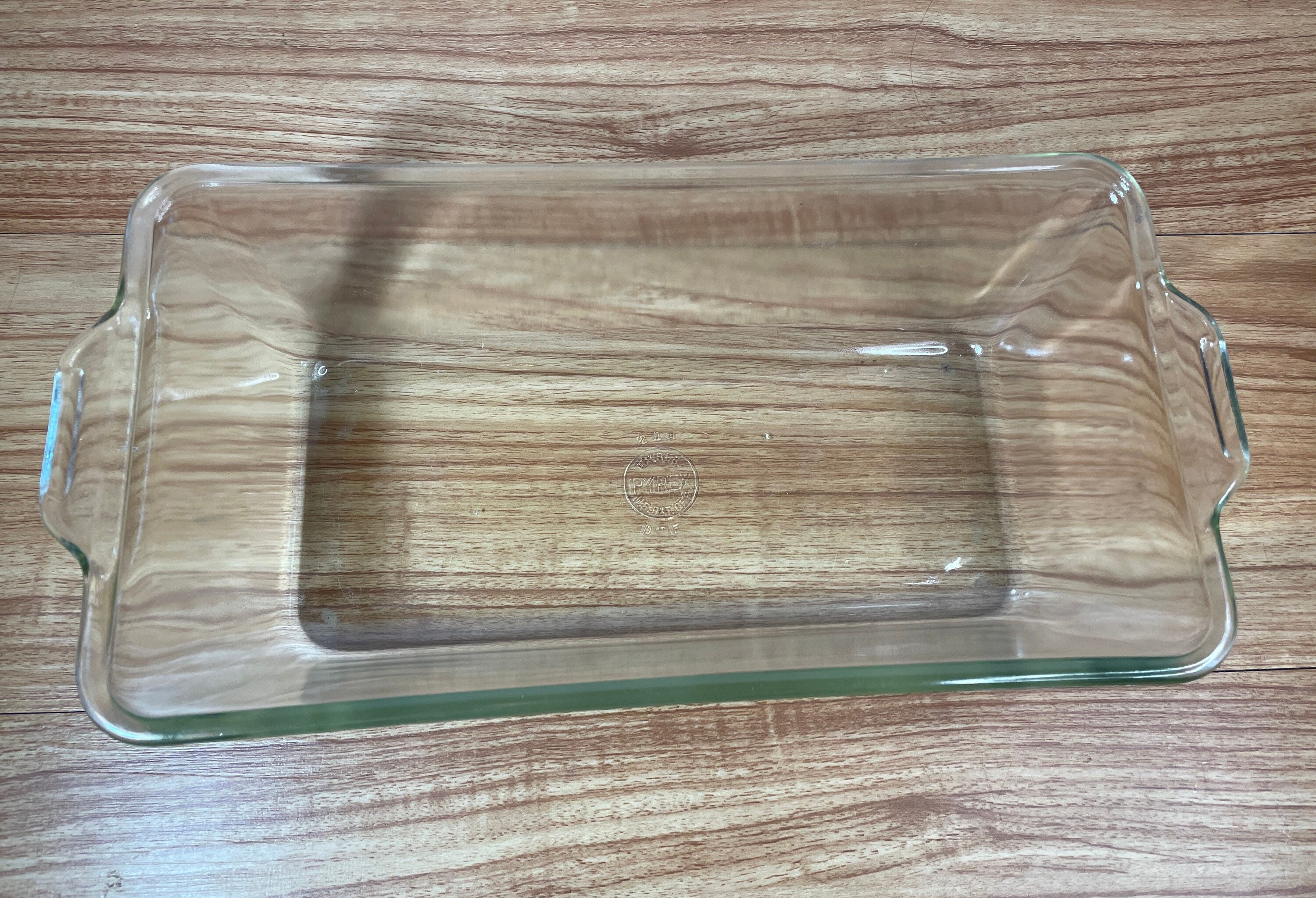 Antique Large Pyrex Clear Glass Loaf Pan 214 9 X 5 X 3 1/4 Etsy