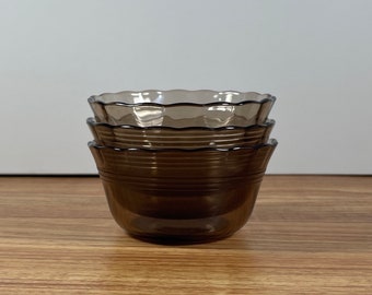 Set of 3 Brown Pyrex Ramekins - Custard Cups - Small Prep Bowl - MCM Kitchen -  Made in USA