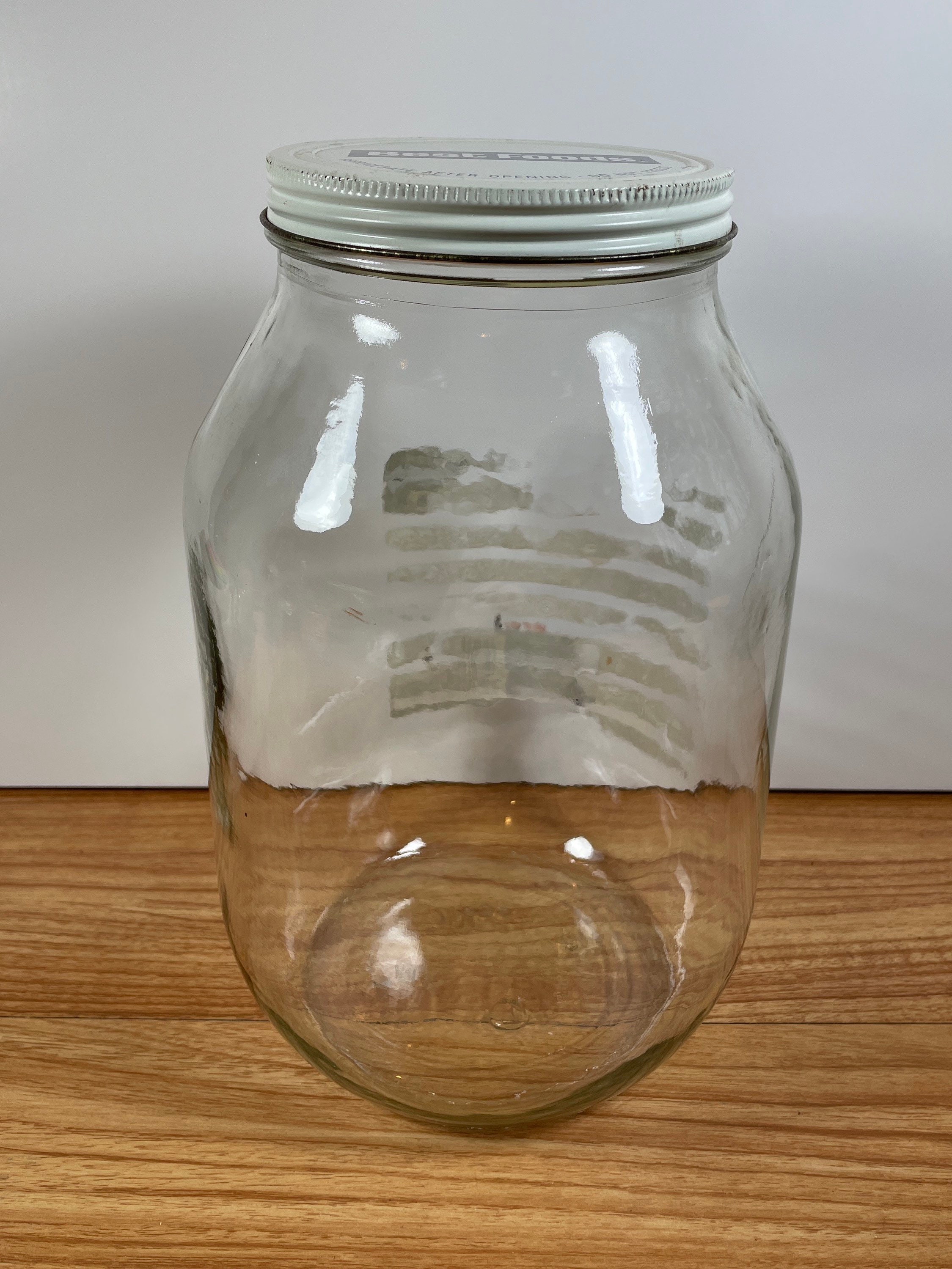 Vintage Large 1 Gallon Glass Best Foods Mayonnaise Jar Food Etsy