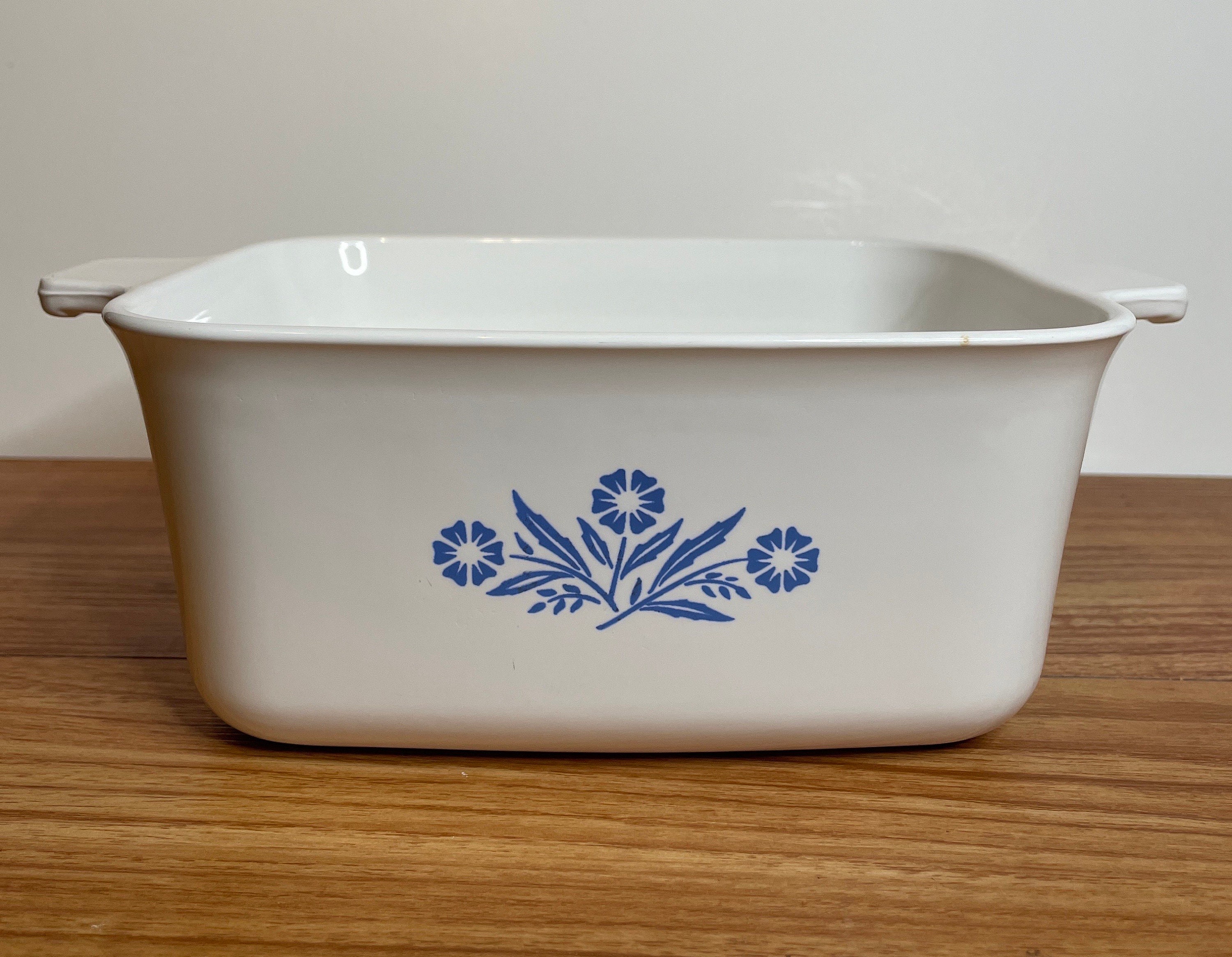 Vintage Corning Ware Blue Cornflower Pattern Cookware
