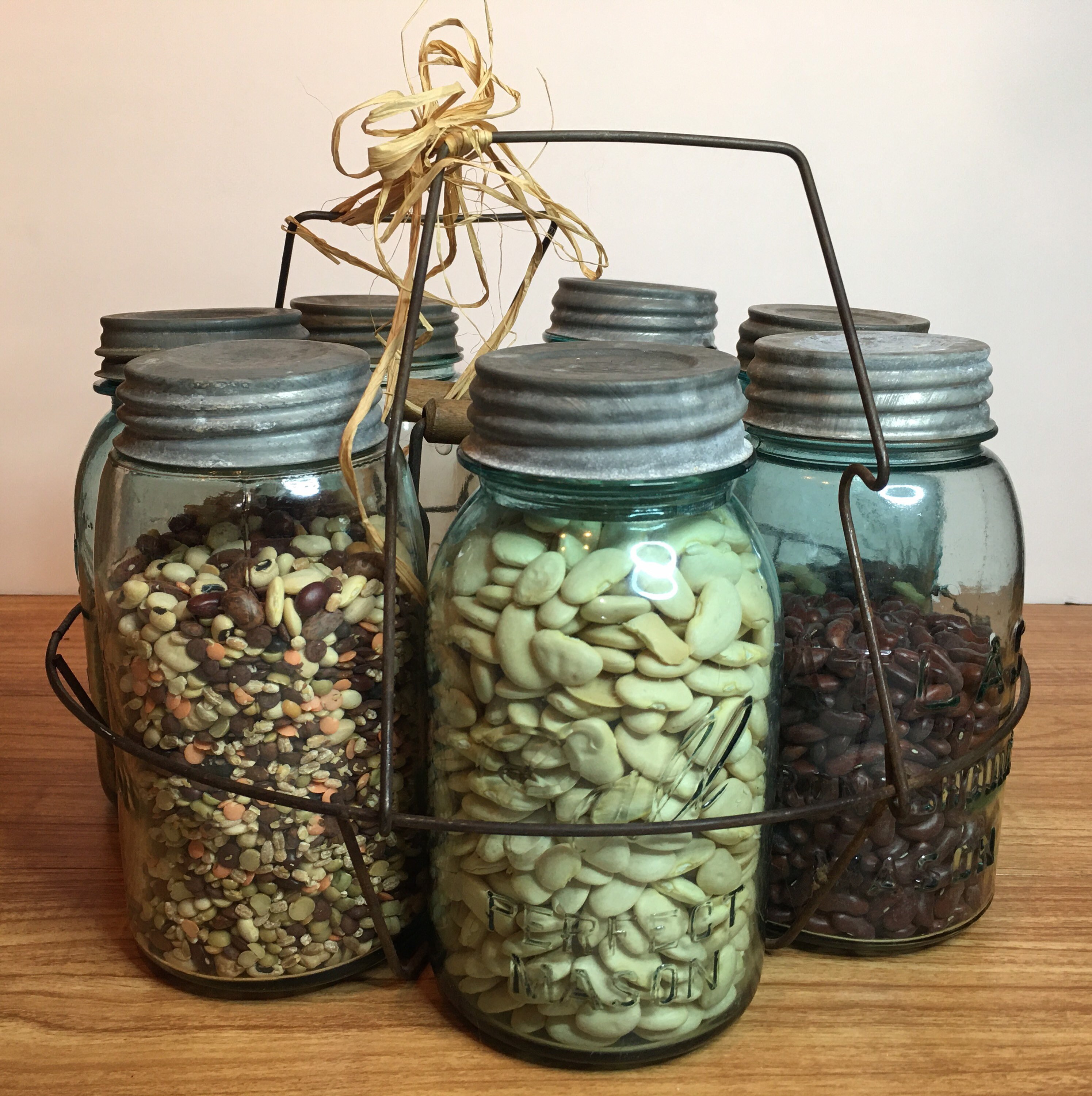 Vintage Canning Jar Display Antique Canning Jars Jar Holder Etsy