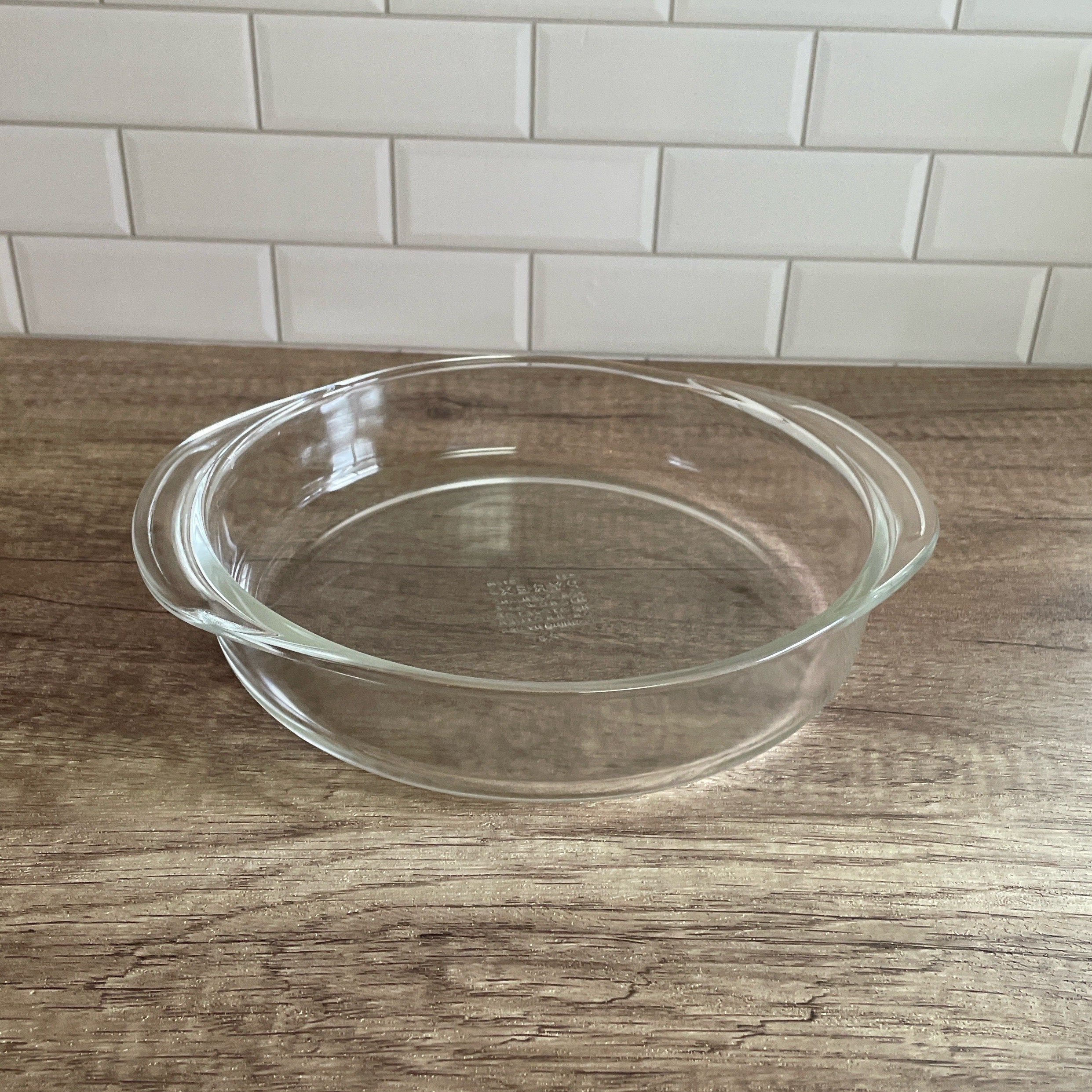 Vintage Pyrex 8 1/4” Cake Pans #221  - Glass Baking Pan  - 1950-1980 Era - Collectible Pyrex
