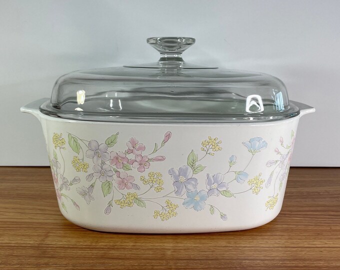 Pyrex 4.5 Liter Fireside Brown Visions Large Dutch Oven Vintage Pyrex