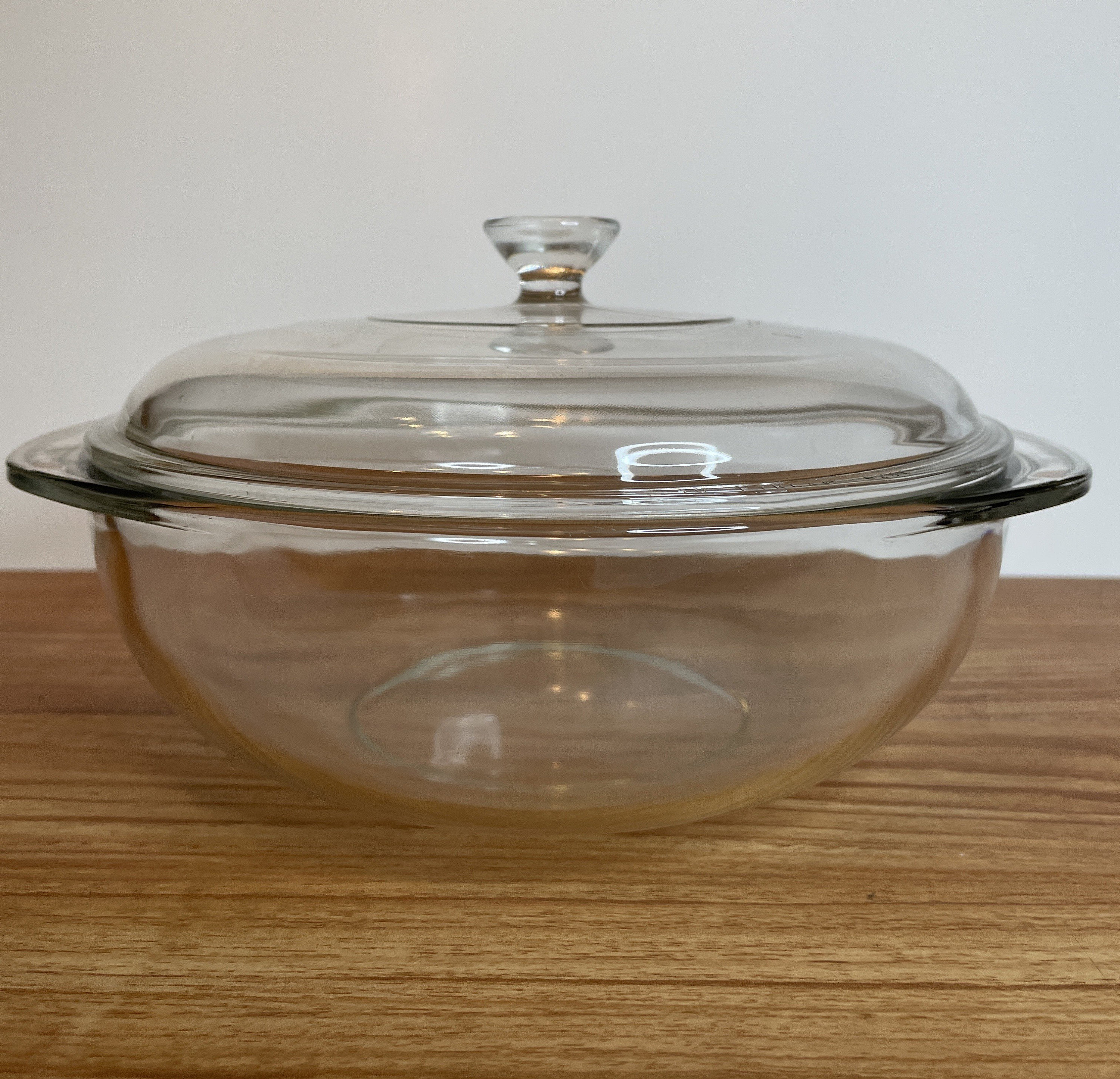 Pyrex 2 Qt 2L clear glass casserole plato con tapa vintage Etsy