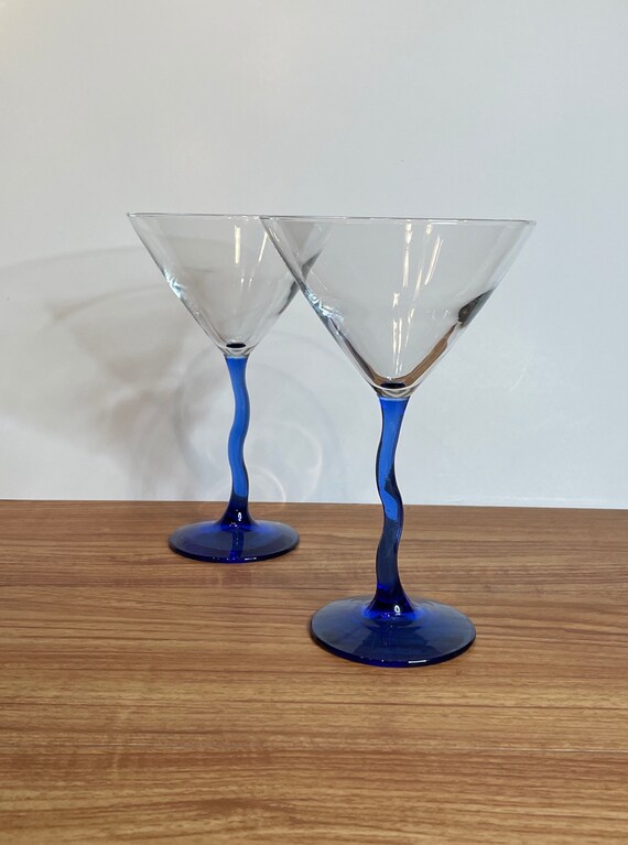 Drink & Barware Green Stem Martini Glass Set Barware Libbey Lot Of 6