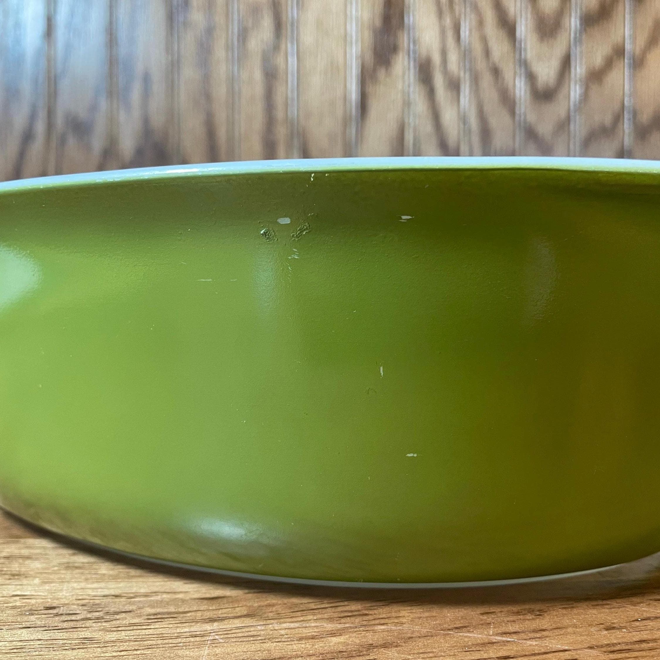 2 1/2 Quart Pyrex Verde Oval Casserole Dish With Olive Lid - Vintage ...