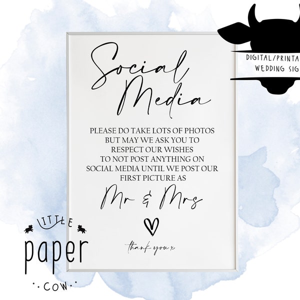 Social Media Sign - Etsy UK